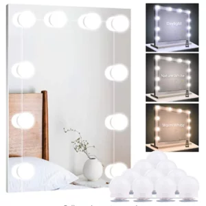 Hollywood Style Dimmable Mirror Lights - best light bulbs for makeup vanity mirror