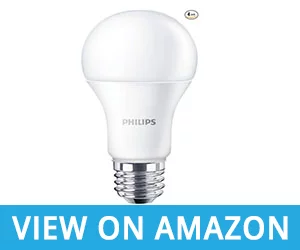  Philips Non-Dimmable A19 Frosted LED Light Bulb