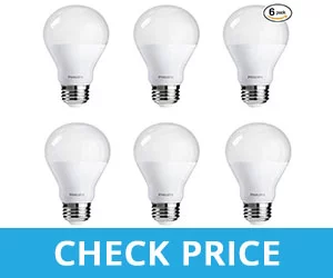 Philips Dimmable Soft White Classic LED Light Bulb - best light bulbs for bathroom makeup