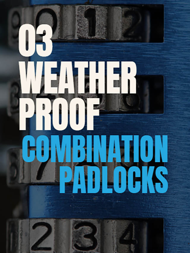 Best Weatherproof Combination Padlocks - Web Story